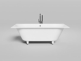 Ванна Salini Ornella AXIS S-Stone 103423MRH 170x75 белая/внутри RAL матовая купить в интернет-магазине Sanbest