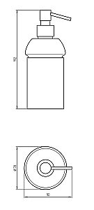 Диспенсер Migliore Fortis 31758 матовое стекло/черный купить в интернет-магазине сантехники Sanbest
