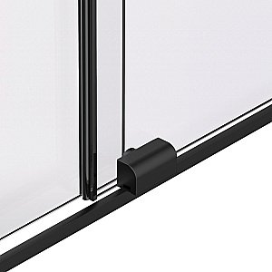 Душевая перегородка Vincea Walk-In VSW-1WSL120CLB 120 профиль черный матовый/стекло прозрачное купить в интернет-магазине Sanbest