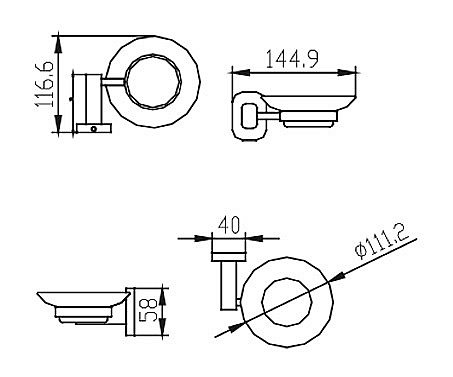 Мыльница Kaiser KH-2043 хром купить в интернет-магазине сантехники Sanbest