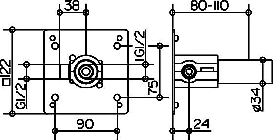 Встраиваемая часть KEUCO IXMO 59547000170 купить в интернет-магазине сантехники Sanbest