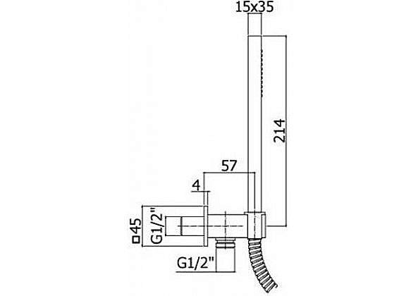 Душевой гарнитур Paffoni PREMIUM ZDUP095NO купить в интернет-магазине сантехники Sanbest