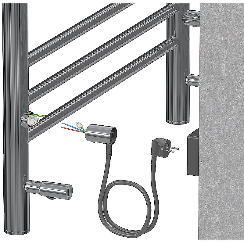 Полотенцесушитель Aquatek Пандора П10 50х90 AQ EL RPC1090CH хром купить в интернет-магазине сантехники Sanbest