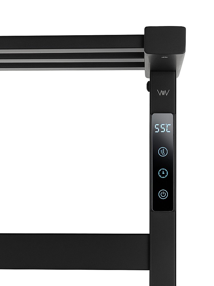 Полотенцесушитель электрический WONZON & WOGHAND FRANKFURT WW-A1029-MB черный матовый купить в интернет-магазине сантехники Sanbest