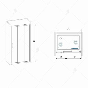 Душевая дверь RGW Passage PA-13 160 купить в интернет-магазине Sanbest