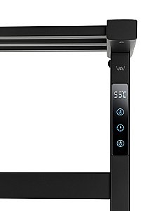 Полотенцесушитель электрический WONZON & WOGHAND FRANKFURT WW-A1029-MB черный матовый купить в интернет-магазине сантехники Sanbest