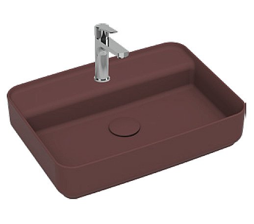 Раковина ISVEA Infinity 55 10NF66055SV-2R бордовый матовый купить в интернет-магазине Sanbest
