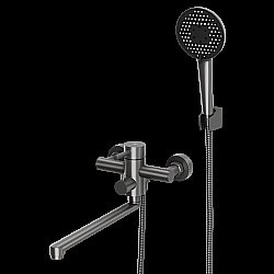 Смеситель для ванны Rush Melos SUS1101-51Grey графит купить в интернет-магазине сантехники Sanbest