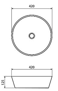 Раковина накладная Allen Brau Liberty 42 4.32002.20 белая купить в интернет-магазине Sanbest