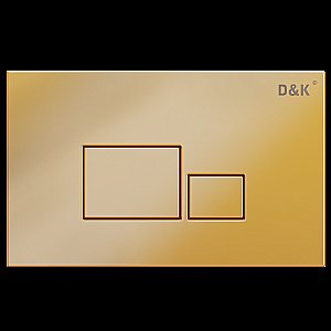 Кнопка для инсталляции D&K Quadro DB1519003 золото матовое купить в интернет-магазине сантехники Sanbest