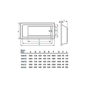 Ванна акриловая Koller Pool Neon 170x75 NEONNEW170X75 белая купить в интернет-магазине Sanbest