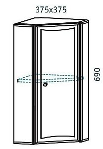 Шкаф подвесной AQWELLA Барселона 37 для ванной в интернет-магазине сантехники Sanbest