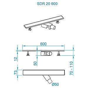 Душевой трап RGW Shower Drain SDR-20 60 47212060-01 хром купить в интернет-магазине Sanbest