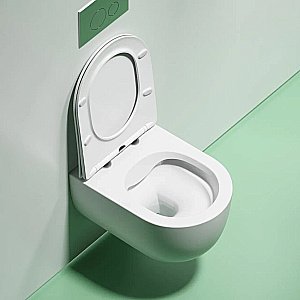 Унитаз подвесной Ceramica Nova Modena CN6063MW безободковый, с крышкой микролифт, белый матовый купить в интернет-магазине Sanbest