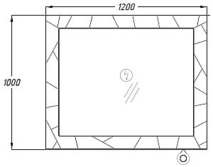 Зеркало Опадирис ЛУИДЖИ 00-00007194 120 серый матовый в ванную от интернет-магазине сантехники Sanbest