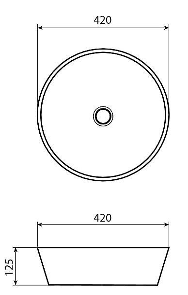 Раковина накладная Allen Brau Liberty 42 4.32002.20 белая купить в интернет-магазине Sanbest