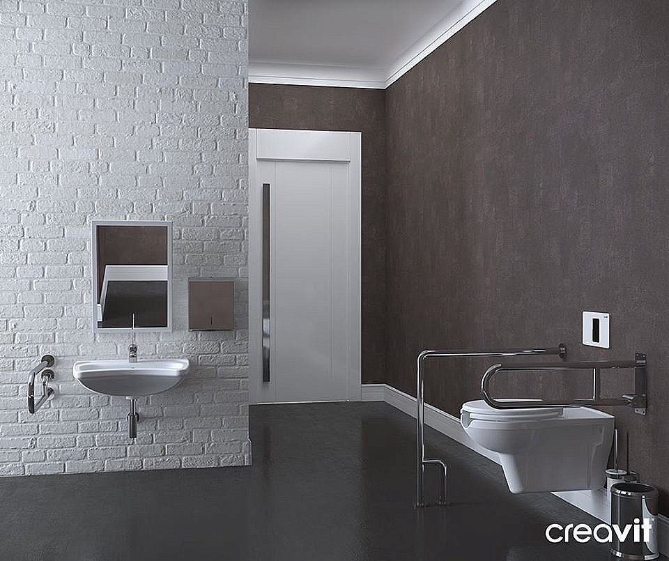 Раковина Creavit Для инвалидов 62,3 BD060-0000 белая купить в интернет-магазине Sanbest