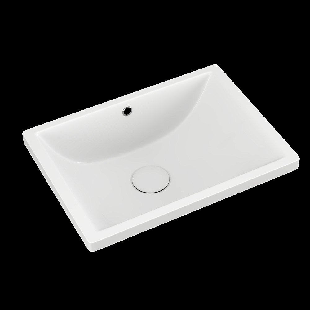 Раковина D&K Berlin 46х33 DT1431616 белая купить в интернет-магазине Sanbest