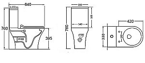 Унитаз напольный Grossman GR-4443 безободковый, с бачком, с крышкой микролифт купить в интернет-магазине Sanbest