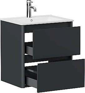 Тумба с раковиной Allen Brau Gravity 60 1.370008.AM антрацит матовый для ванной в интернет-магазине Sanbest