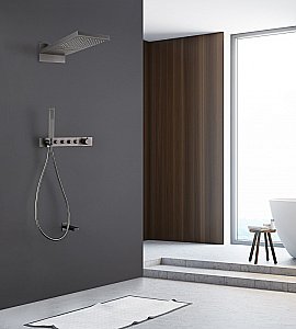 Душевая система Abber Rund AF8753NG никель купить в интернет-магазине сантехники Sanbest