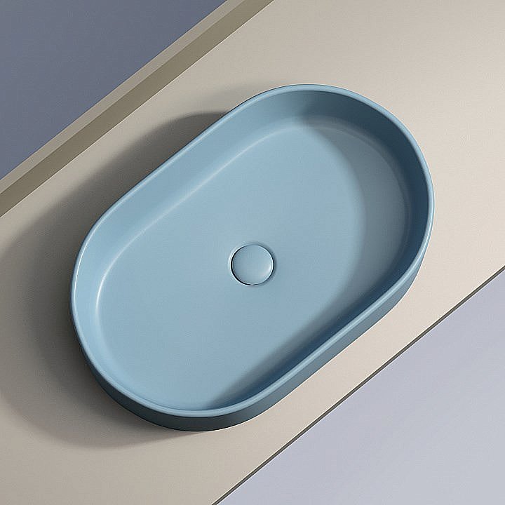Раковина Ceramica Nova Element 60 CN6048ML голубая матовая купить в интернет-магазине Sanbest