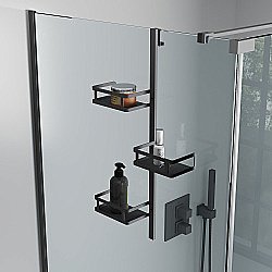 Полка Veconi Moderno MD-B-C9 черная матовая купить в интернет-магазине сантехники Sanbest