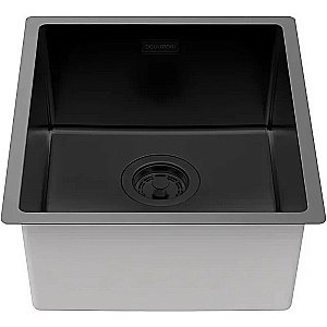 Кухонная мойка Paulmark Yuni 39 YU39-MBN черная матовая купить в интернет-магазине сантехники Sanbest