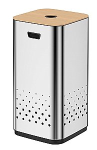 Корзина для белья Weltwasser WW LETY MT 10000003988 35L Матовая сталь купить в интернет-магазине сантехники Sanbest