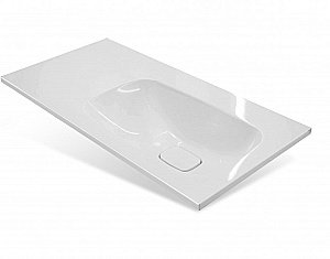 Тумба с раковиной Эстет Barcelona Luxe 120 любой цвет тумбы и раковины под заказ для ванной в интернет-магазине Sanbest