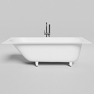 Ванна Salini Ornella Axis S-Stone 170х75 103523M белая матовая купить в интернет-магазине Sanbest