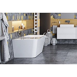 Ванна акриловая Excellent Lila 2.0 WAEX.LIL2.160L.WHN 160x73 белая купить в интернет-магазине Sanbest