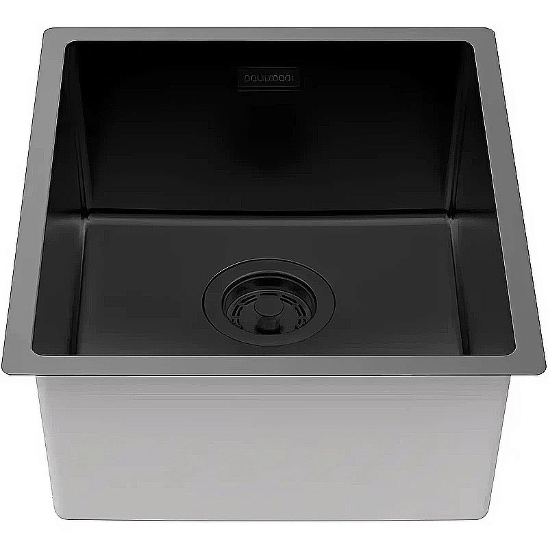Кухонная мойка Paulmark Yuni 39 YU39-MBN черная матовая купить в интернет-магазине сантехники Sanbest