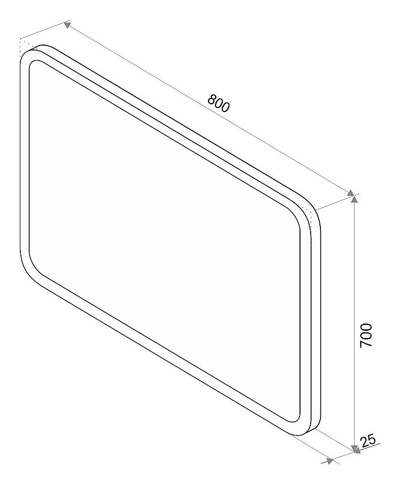 Зеркало Континент Demure ЗЛП331 80x70 в ванную от интернет-магазине сантехники Sanbest