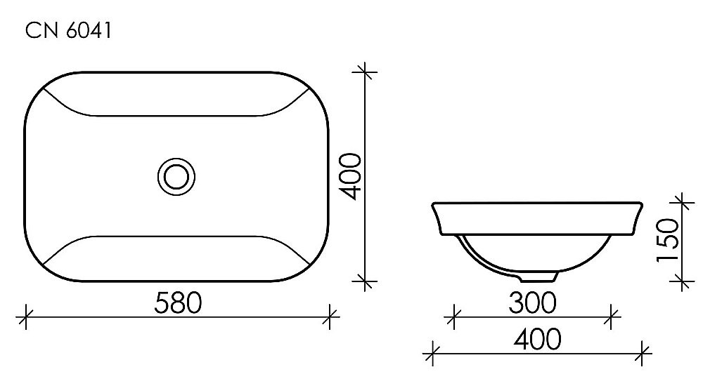Раковина Ceramica Nova Element CN6041 купить в интернет-магазине Sanbest