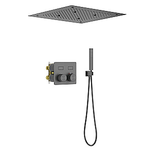 Душевая система встроенная с термостатом Timo Petruma SX-5209/18SM черное золото матовое купить в интернет-магазине сантехники Sanbest