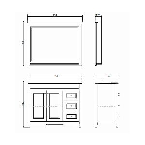 Тумба с раковиной Comforty Тбилиси 90 для ванной в интернет-магазине Sanbest