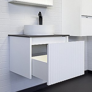 Тумба с раковиной Comforty Марсель 60 белая матовая для ванной в интернет-магазине Sanbest