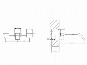 Смеситель для раковины Abber Wasserfall AF8612G золото матовое купить в интернет-магазине сантехники Sanbest