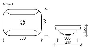 Раковина Ceramica Nova Element CN6041 купить в интернет-магазине Sanbest