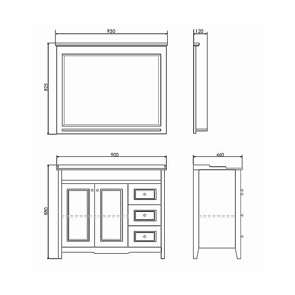Тумба с раковиной Comforty Тбилиси 90 для ванной в интернет-магазине Sanbest
