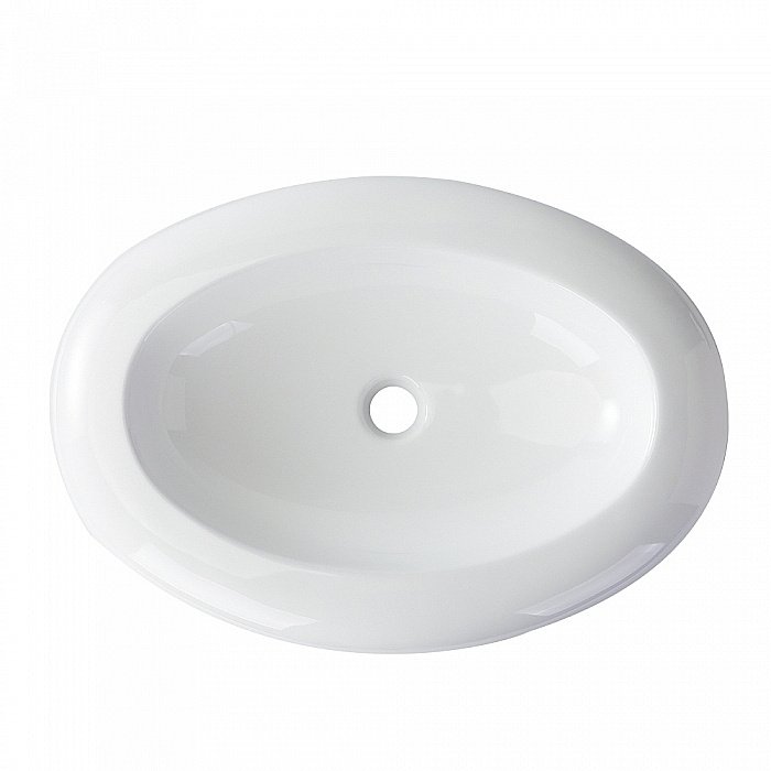 Раковина накладная Orange 64 B08-640w белая купить в интернет-магазине Sanbest