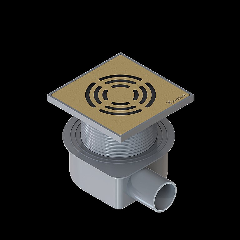 Душевой трап Boheme Smart Design 10 984-10-MG матовое золото купить в интернет-магазине Sanbest