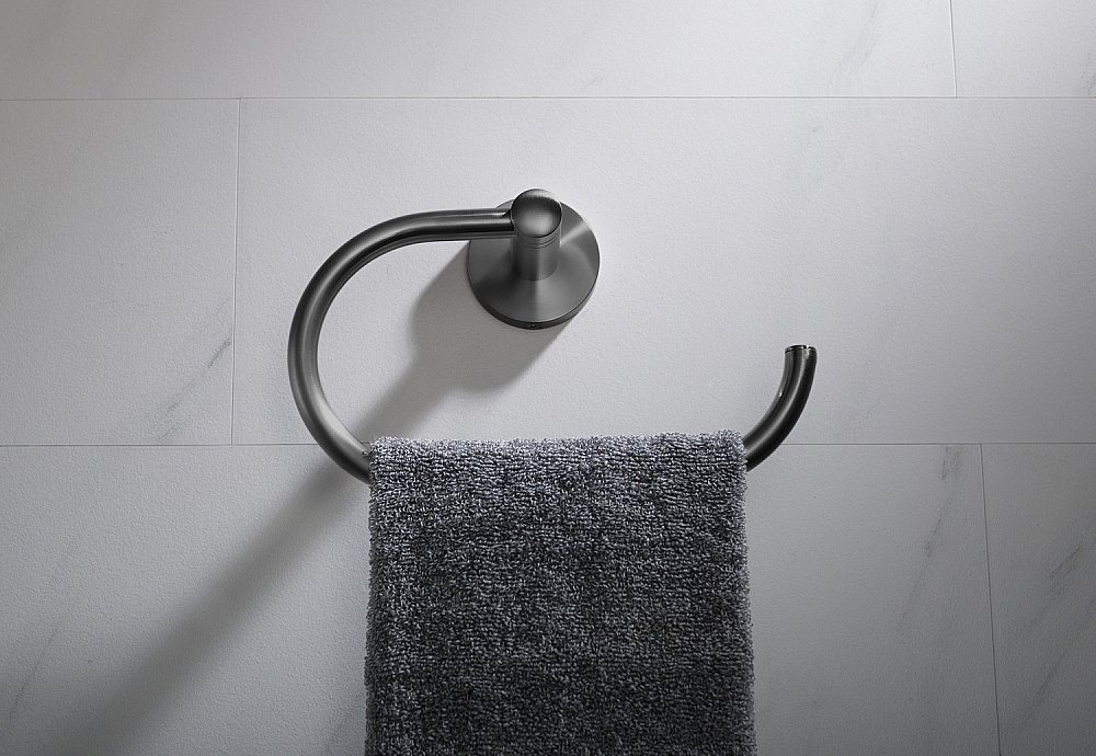 Полотенцедержатель Timo Saona 13050/18 черное золото купить в интернет-магазине сантехники Sanbest