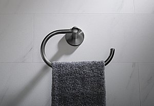 Полотенцедержатель Timo Saona 13050/18 черное золото купить в интернет-магазине сантехники Sanbest