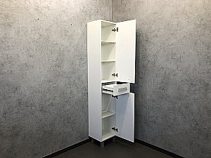 Шкаф-колонна Comforty Модена М 00-00001645 35 белая матовая для ванной в интернет-магазине сантехники Sanbest