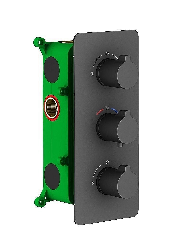 Душевая система Timo Petruma SX-5149/03SM черная матовая купить в интернет-магазине сантехники Sanbest