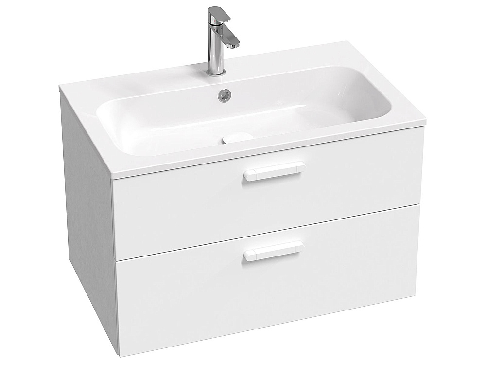 Раковина Ravak CHROME SLIM 80 XJG01180001 белая купить в интернет-магазине Sanbest