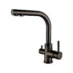 Смеситель для кухни Paulmark Essen Es213011-GM Вороненная сталь купить в интернет-магазине сантехники Sanbest
