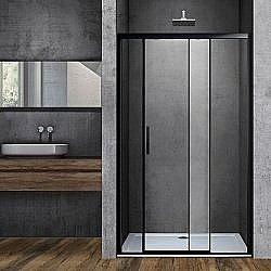 Душевая дверь Vincea SOFT VDS-3SO 120 черный/прозрачное купить в интернет-магазине Sanbest